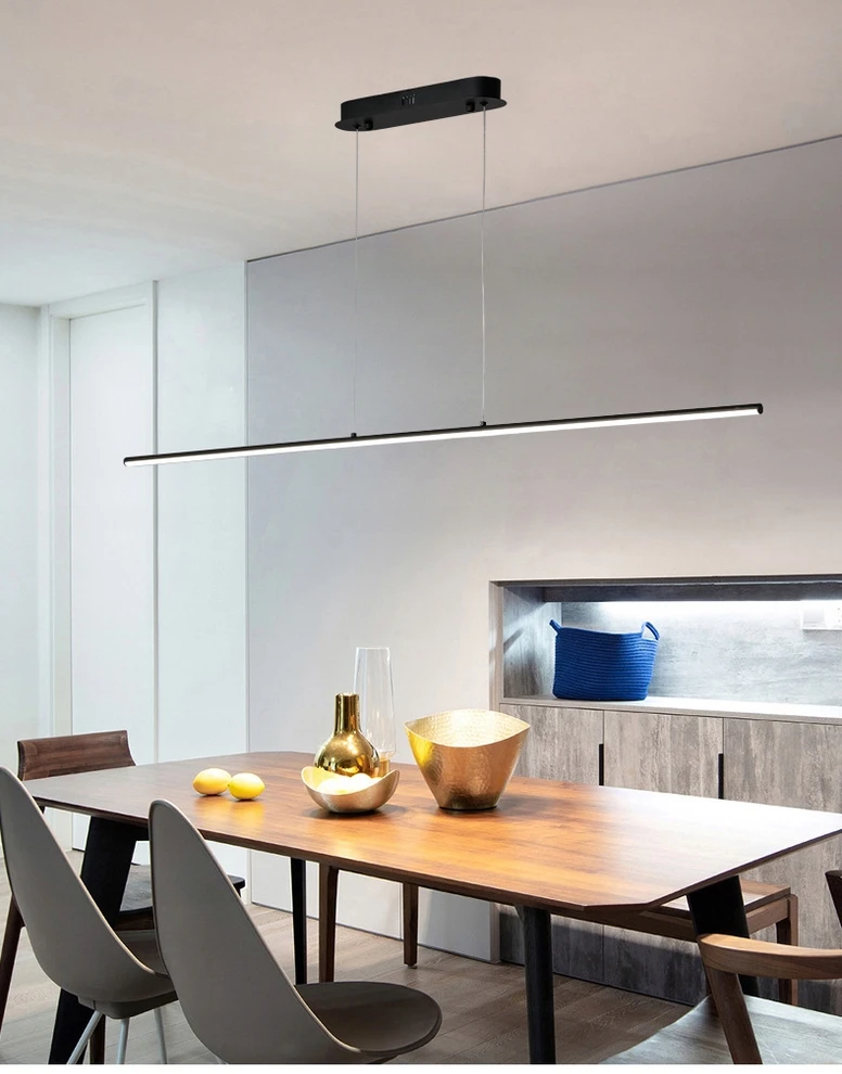 Pakabinamas šviestuvas Masterled Lampa sufitowa wisząca 120cm 4000K LED ŻYRANDOL juoda Mocne jasne światło