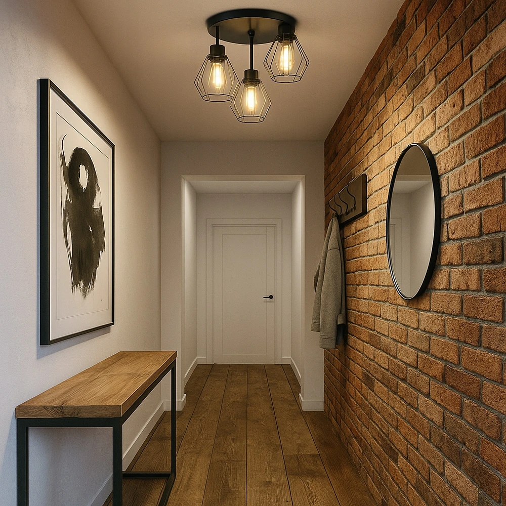 Pakabinamas šviestuvas Masterled Lampa sufitowa wisząca kinkiet żyrandol 3x E27 oprawa LOFT juoda