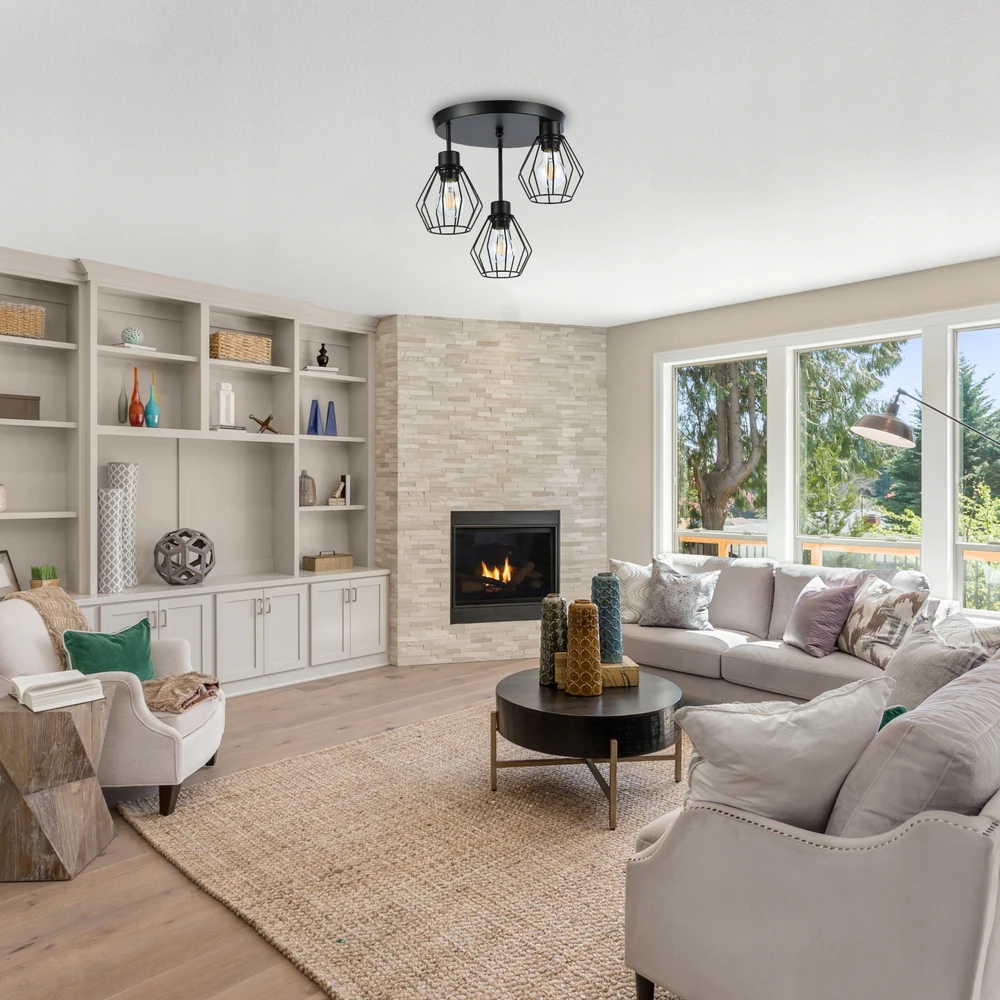 Pakabinamas šviestuvas Masterled Lampa sufitowa wisząca kinkiet żyrandol 3x E27 oprawa LOFT juoda