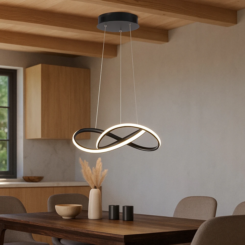 Masterled Lampa Sufitowa Wisząca Żyrandol LED Plafon 4000K balta neutralny nowoczesny