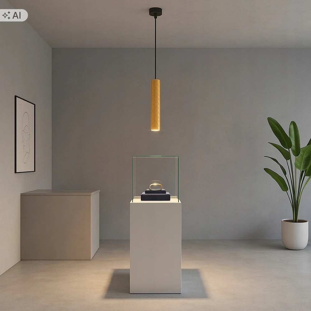 Pakabinamas šviestuvas Masterled LAMPA WISZĄCA GU10 oprawa sufitowa żyrandol Aluminiowa Złota