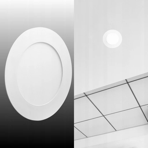 Masterled Panel led potinkinis apvalus 6W plafon balta zimny 6000K