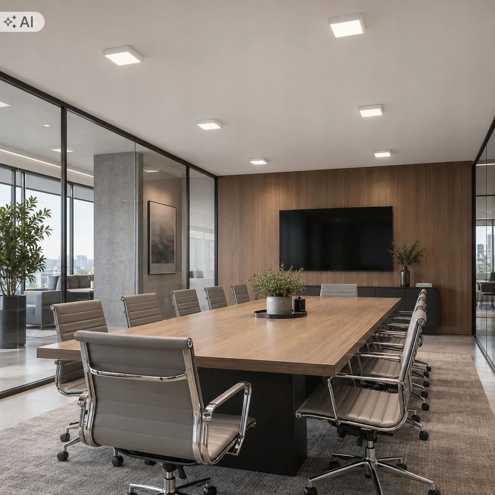 Masterled Plafon LED sufitowy PODTYNKOWY lampa panel 18W KWADRATOWY oprawa