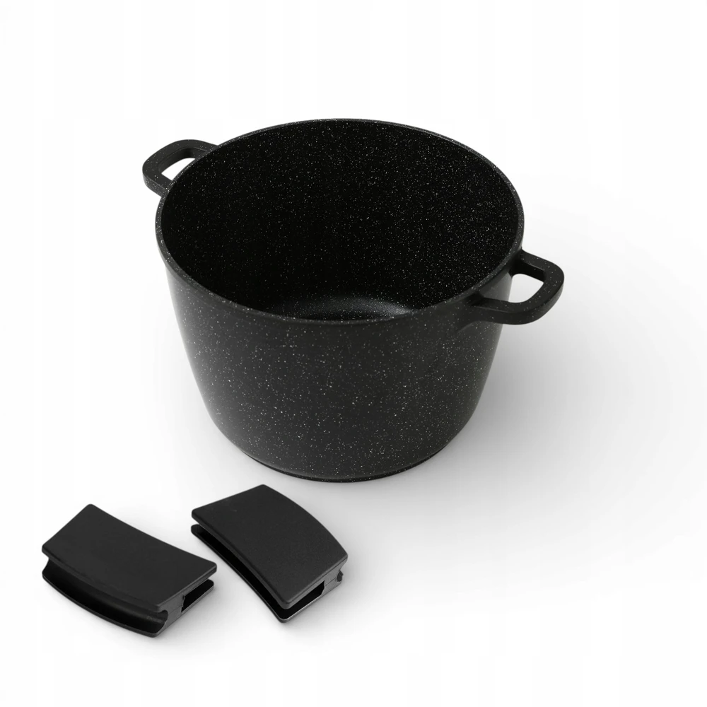 Masterpan Didelis marmurinis puodas 7L su dangteliu ir aromatinių rankenėlių sistema 24cm