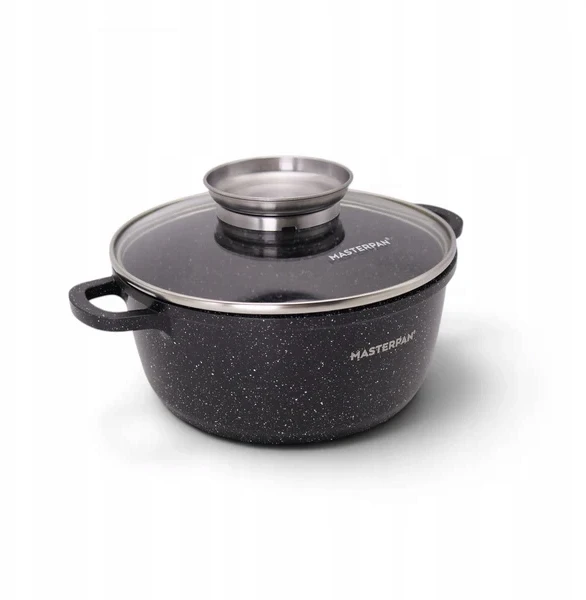 Masterpan Marmurinis puodas 20 cm, 2,5L su dangteliu ir Aroma Knob sistema