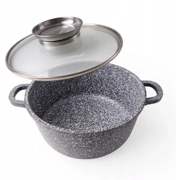 Masterpan Marmurinis puodas 20 cm, 2,5L su dangteliu ir Aroma Knob sistema
