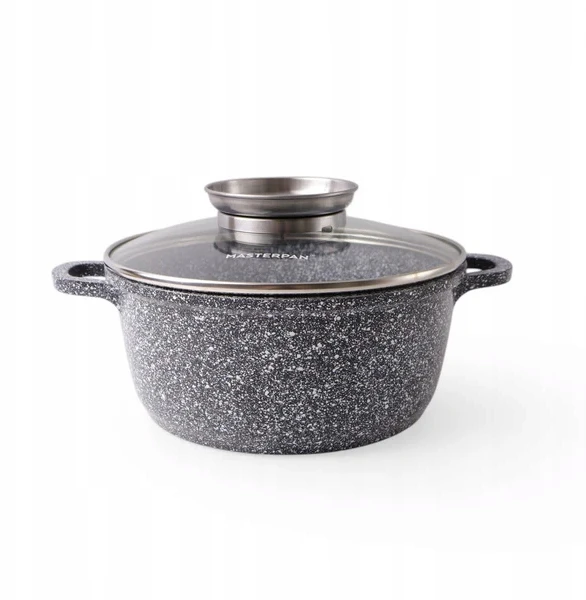 Masterpan Marmurinis puodas 20 cm, 2,5L su dangteliu ir Aroma Knob sistema