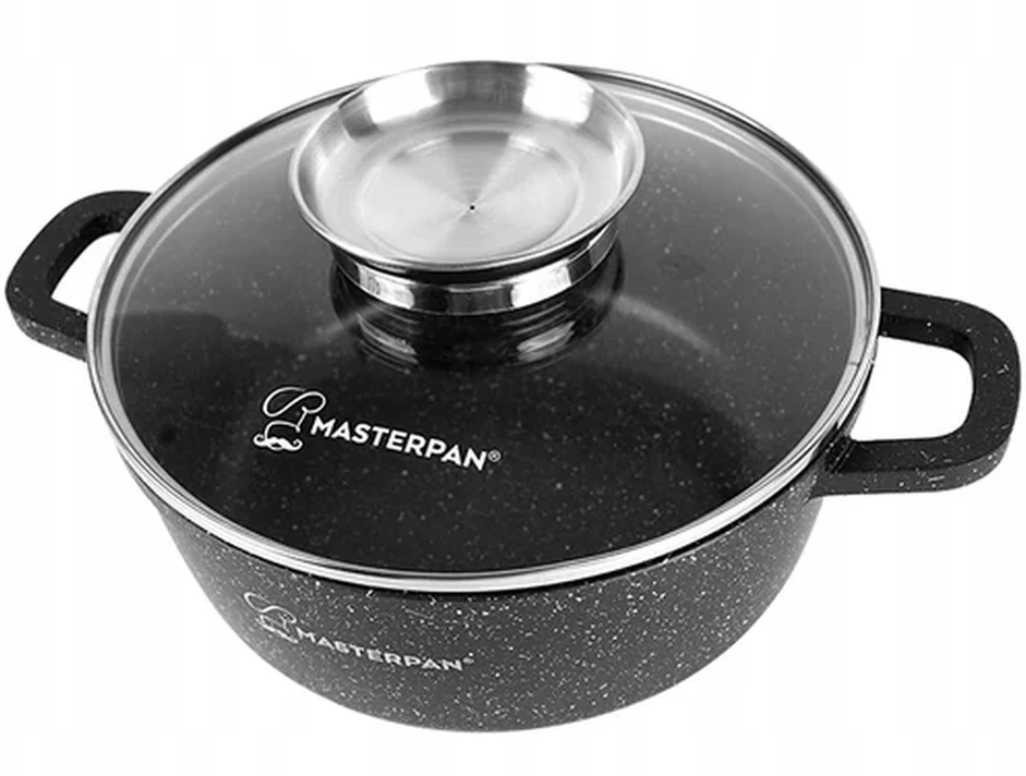 Masterpan Marmurinis puodas 26 cm, 5,5L su dangteliu ir Aroma Knob sistema