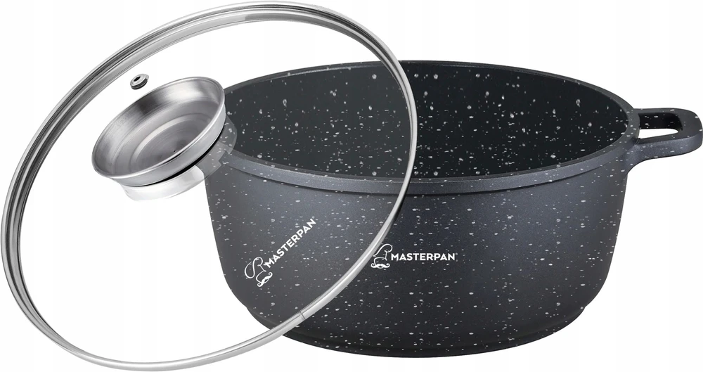 Masterpan Marmurinis puodas 26 cm, 5,5L su dangteliu ir Aroma Knob sistema