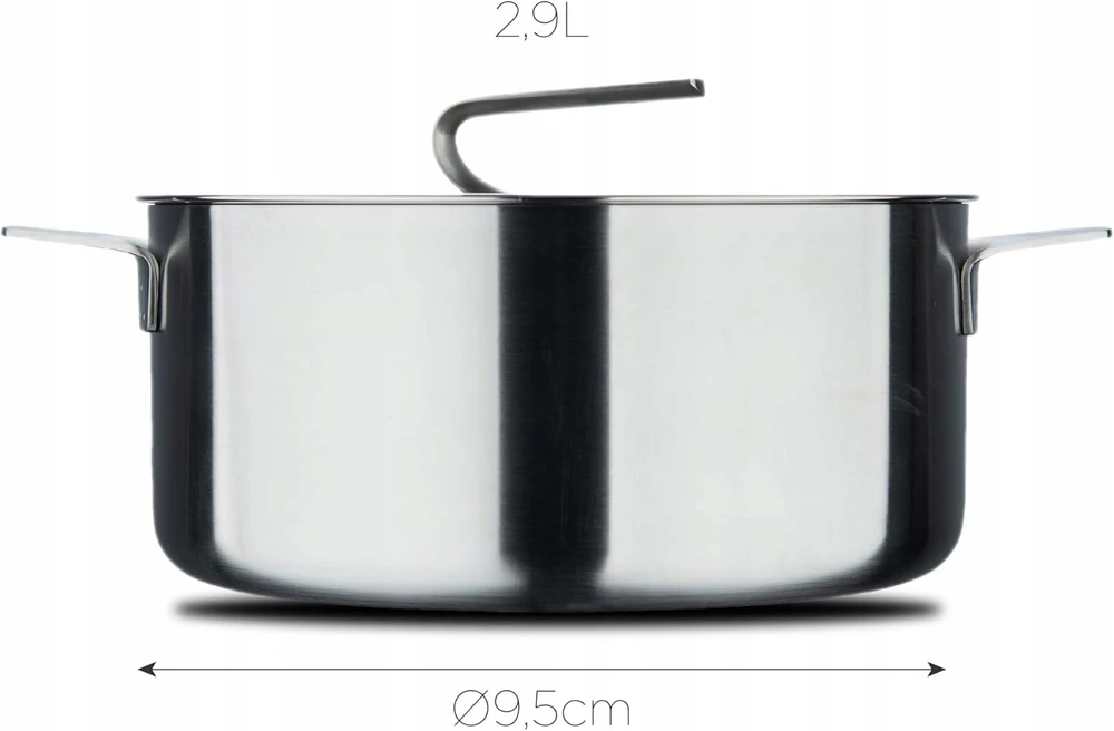 MasterPRO SIGMA puodas su dangčiu, 2,9 L, nerūdijantis plienas