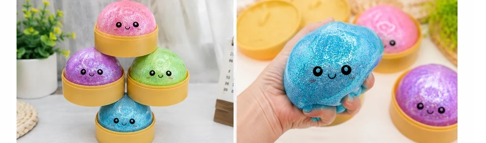 MAT Group ANTISRESAS GNIOTEK GLITTER KUDULINIAI 6cm DĖŽUTĖJE KUDULINIAI