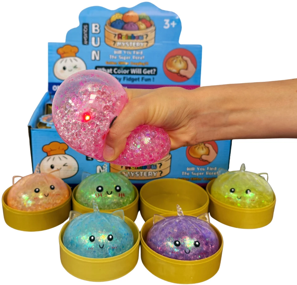 MAT Group Antistresinis Gniotek BAO Dumpling DUMPLING XXL UNICORN LED GLITTER