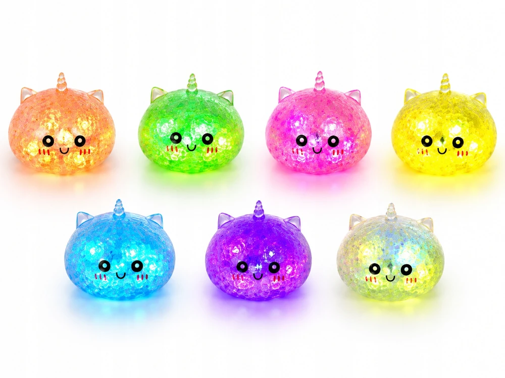 MAT Group Antistresinis Gniotek BAO Dumpling DUMPLING XXL UNICORN LED GLITTER
