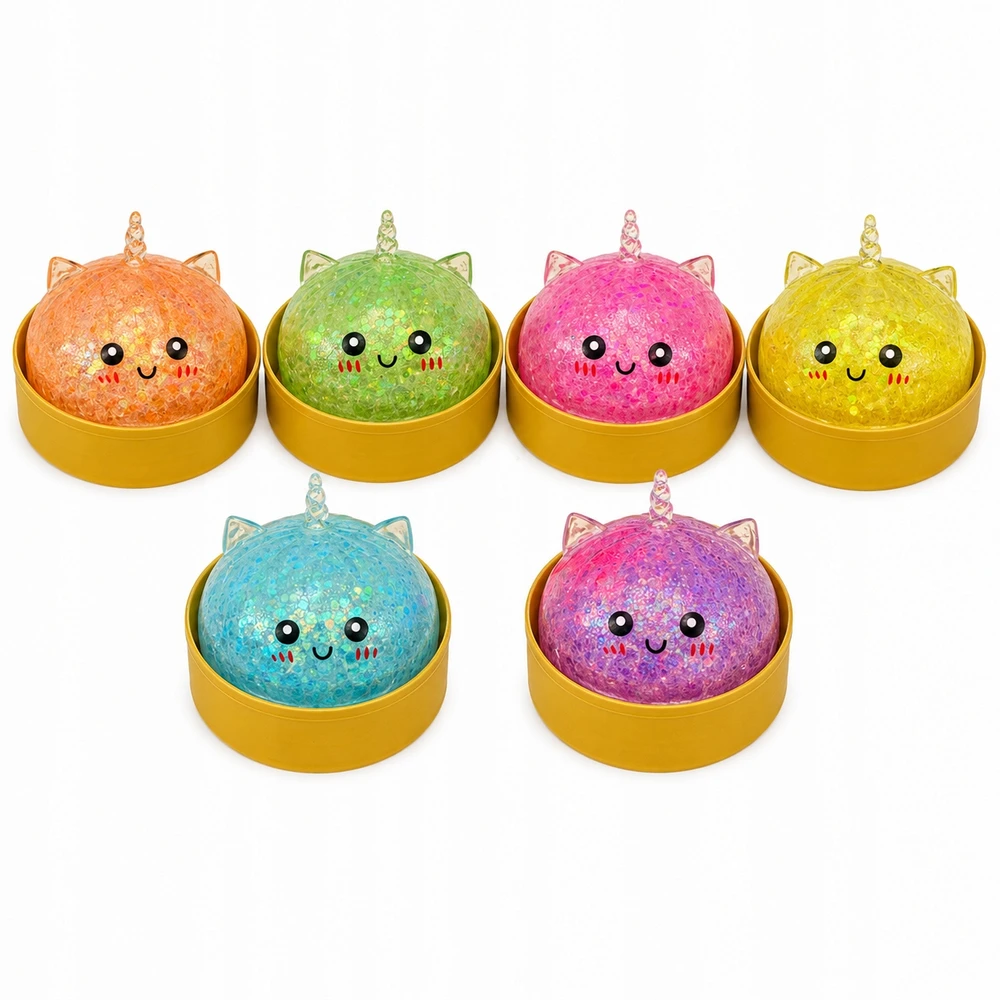MAT Group Antistresinis Gniotek BAO Dumpling DUMPLING XXL UNICORN LED GLITTER
