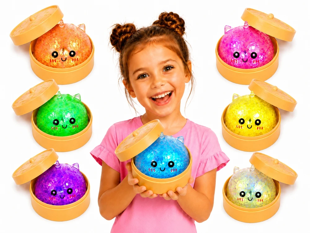 MAT Group Antistresinis Gniotek BAO Dumpling DUMPLING XXL UNICORN LED GLITTER