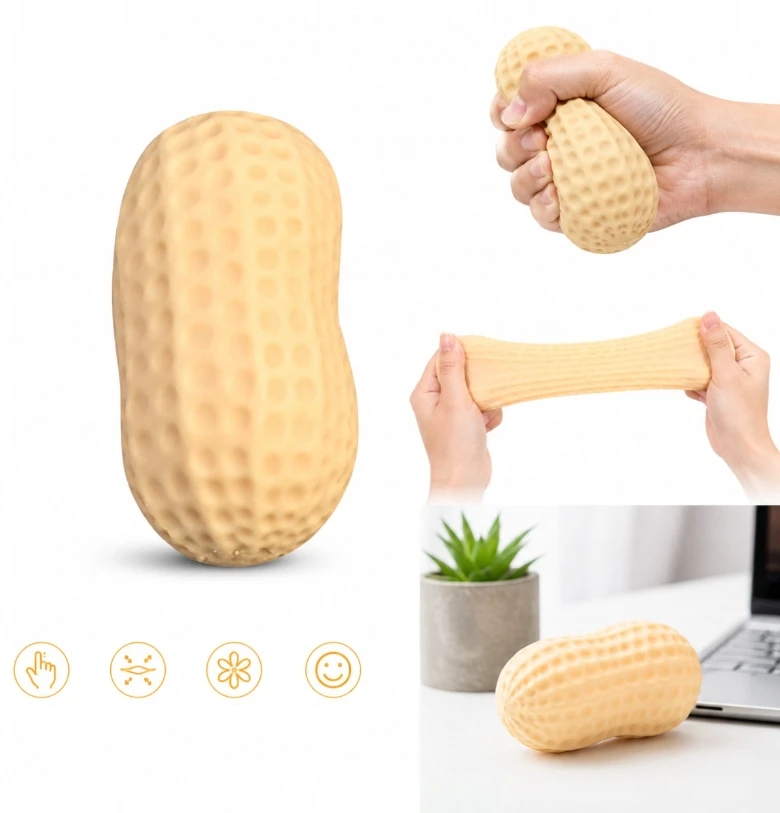 MAT Group ANTISTRESINIS ŽEMĖS RIEŠUTŲ SQUISHY SQUEEZING TPR-ATpalaiduojantis žaislas