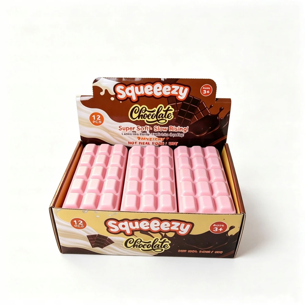 MAT Group Didelis antistresinis Squishy CHOCOLATE Squishy Mochi Soft Sensory HIT