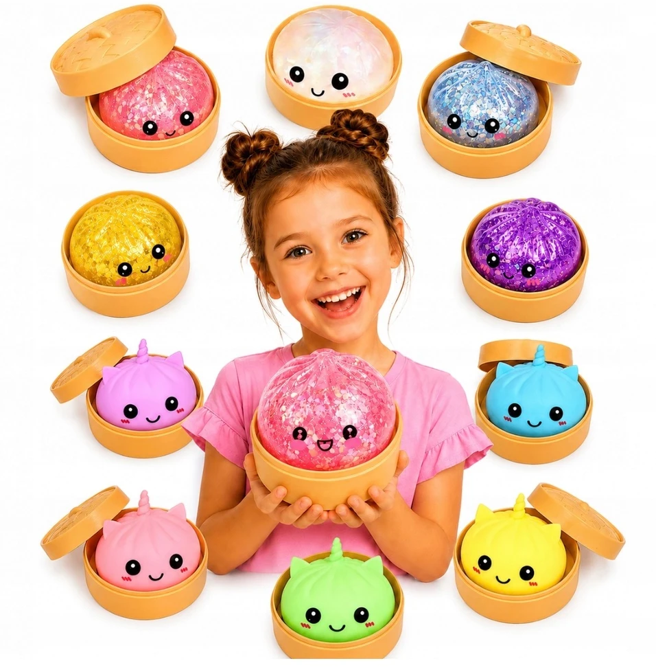 MAT Group Gniotek Anti-stress Dumpling XXL Squishy in a Box Mystery spaustukas