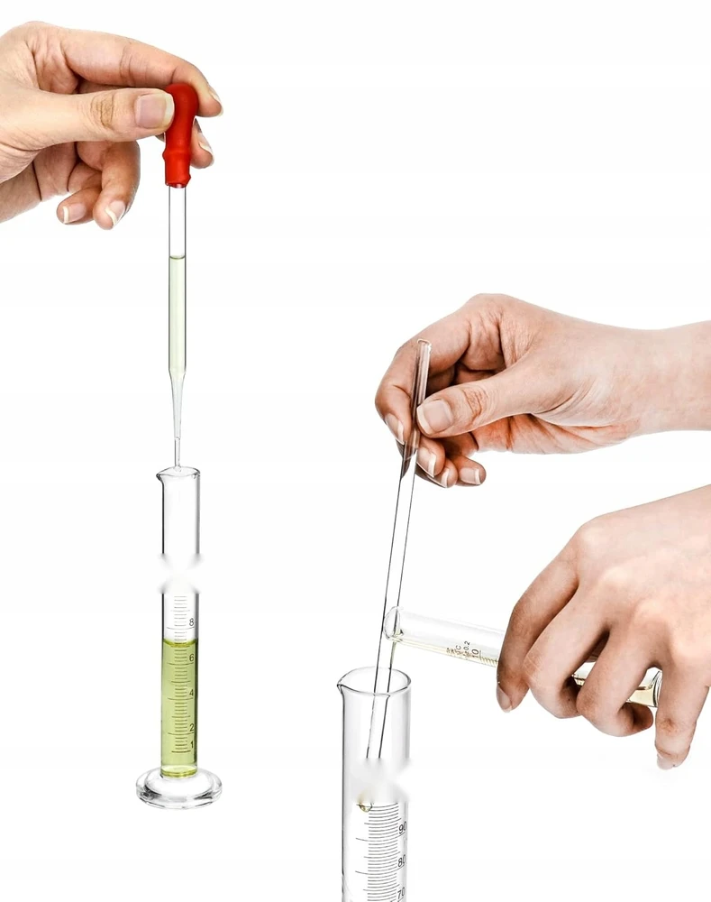 MATAVIMO CILINDRŲ RINKINYS LABORATORIJOS STIKLO MATAVIMO PIPETĖS ŠEPEČIAI