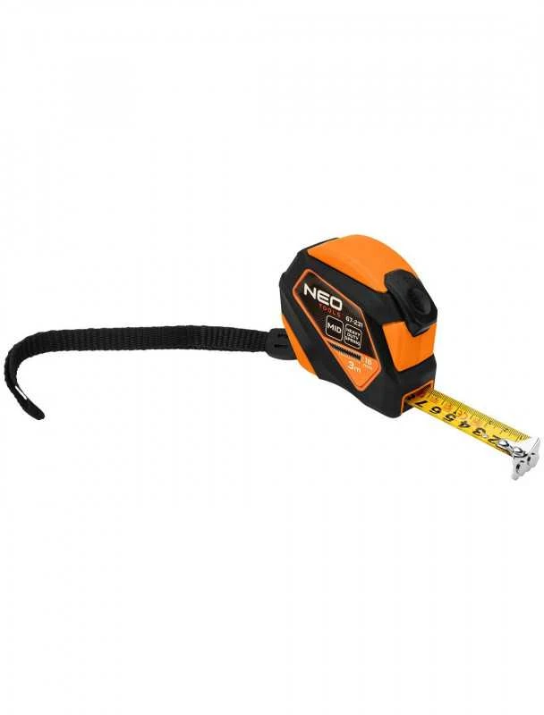 Miara Matavimo Juosta NEO TOOLS 3m x 16mm su Automatiniu Užraktu