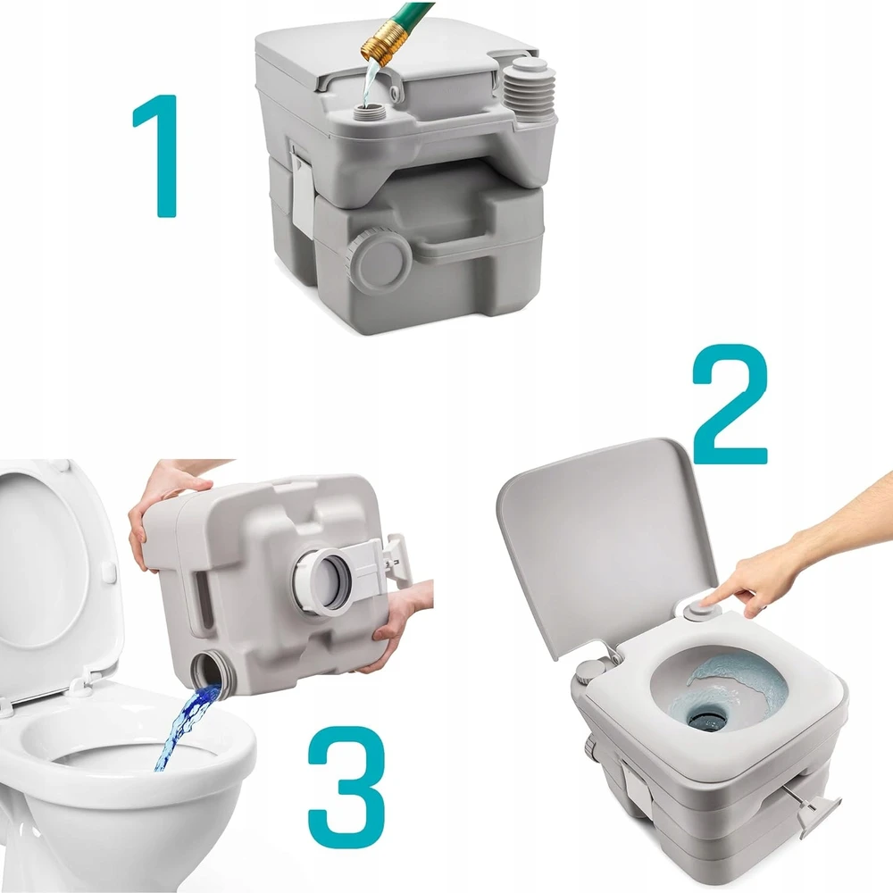 Matmay TURISTINIS TUALETAS sklypui MOBILUS NEŠISAMAS KEMPINGAS WC DIDELIS 20L