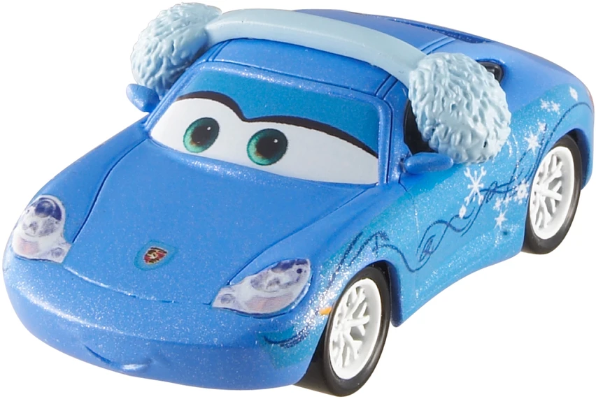 MATTEL AUTOMOBILIAI KALĖDINIAI AUTOMOBILIAI SNIEGO DIENA SALLY 1:55 NAUJAS Mattel