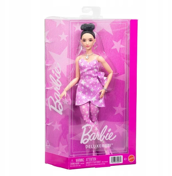 Mattel BARBIE DELUXE FASHIONISTAS lėlė rožine suknele