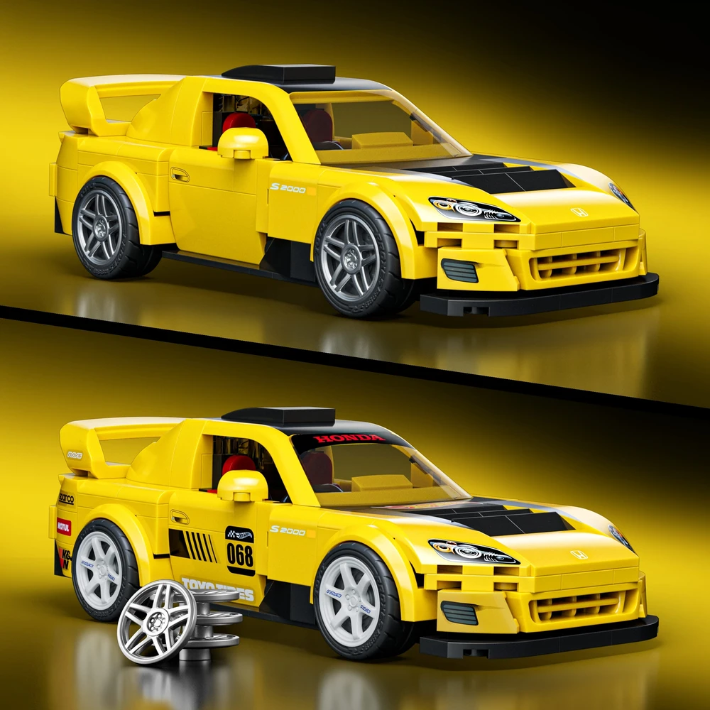 MATTEL BRICK SHOP HOT WHEELS Honda S2000 konstruktorius (JFR88)