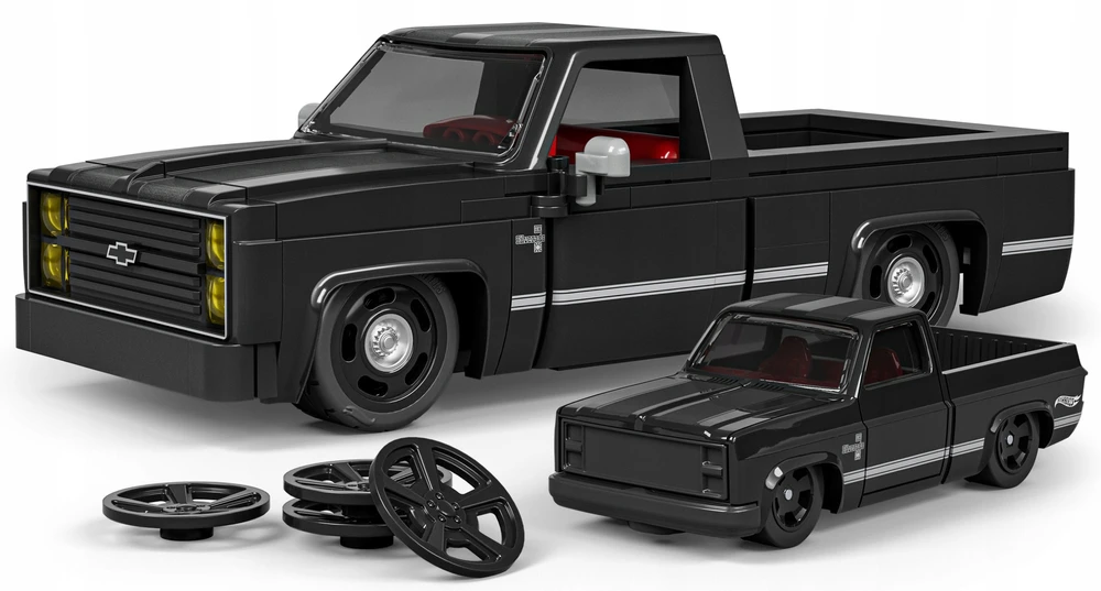 MATTEL BRICK SHOP HOT WHEELS SPEED SERIES '83 CHEVY SILVERADO 225 ELEMENTAI.
