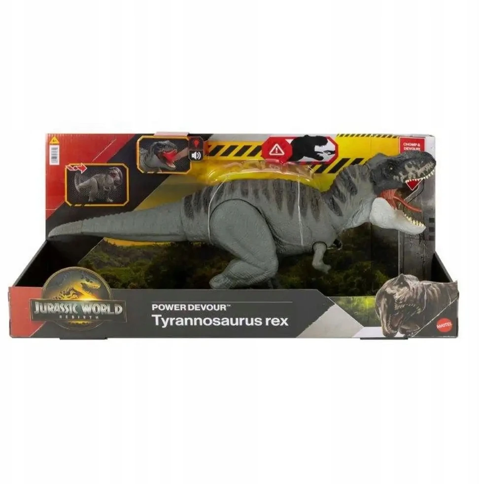 Mattel Dinozaurų Juros periodo pasaulio T-rex Power Devour Tyrannosaurus pav. JCH02