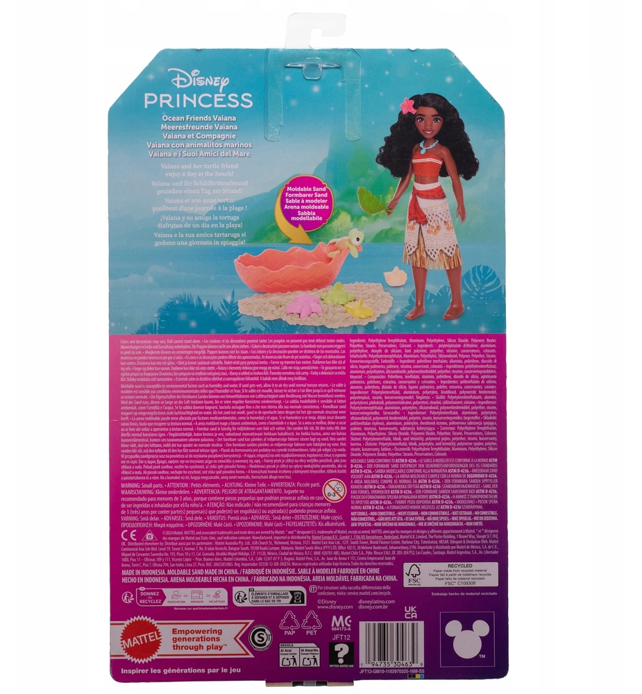 Mattel Lėlė ir figūrėlė Disney Vaiana 2 draugai iš vandenyno