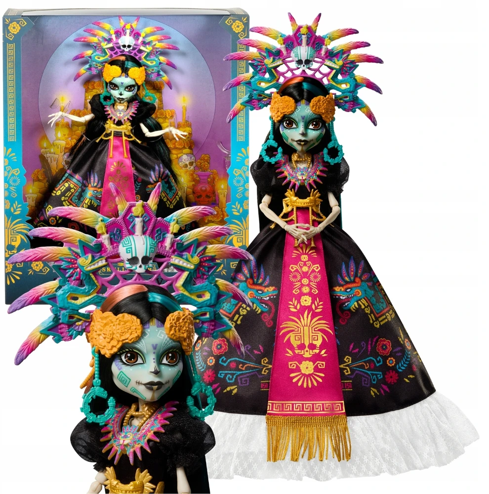 Mattel MONSTER HIGH SKULLECTOR kolekcinė lėlė – Dia De Muertos Skelita