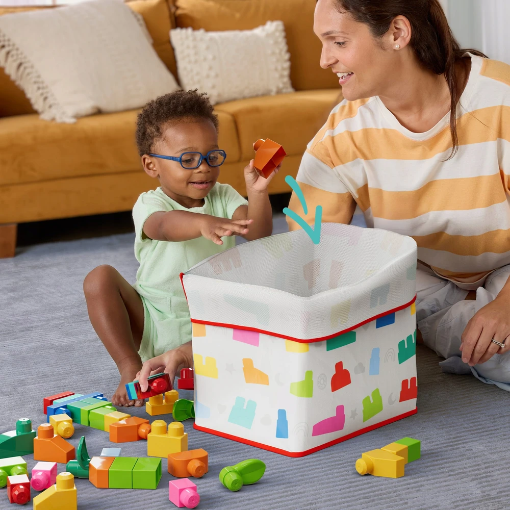 Mattel MEGA BLOKS KALULĖLIAI GYVŪNŲ RINKINYS 250 didelių kaladėlių vaikams +12 mėn.