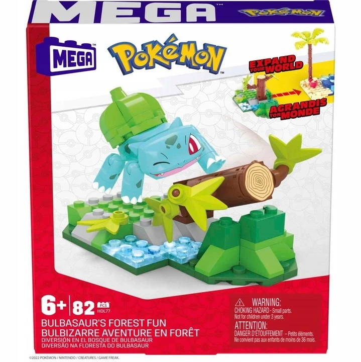 Mattel Mega Construx Blocks Pokemon Bulbasaur Forest Fun