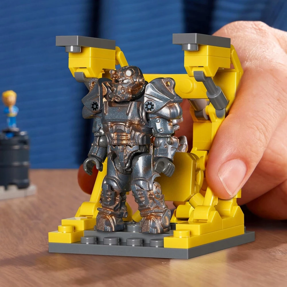 Dėlionė Mattel MEGA FALLOUT BLOCKS Raudona Rocket Station, statybinis komplektas +17 m