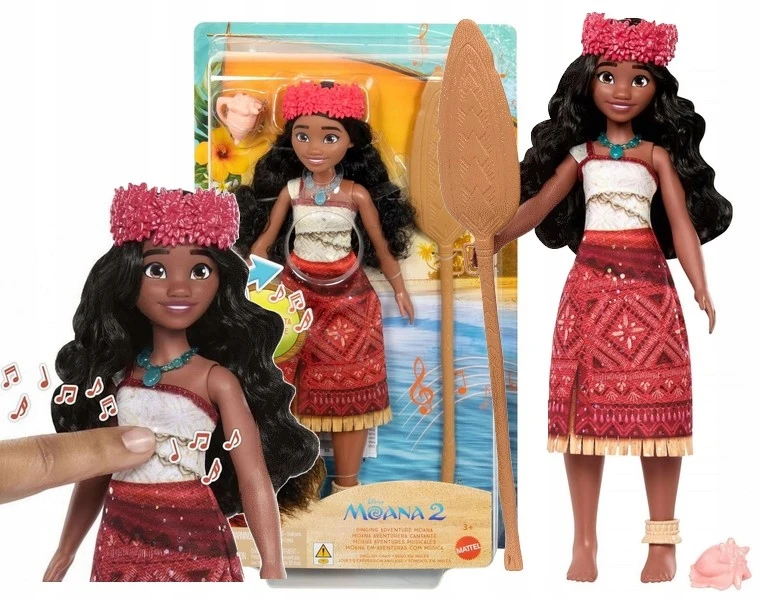 Mattel Lėlė Disney Vaiana dainuojanti interaktyvi