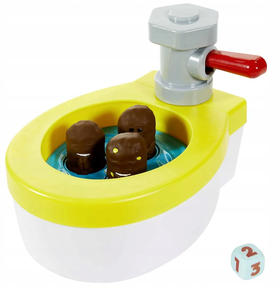 Mattel SMAGINIS ĮGŪDŽIŲ ŽAIDIMAS BLOKUOTAS TUALETAS skraidantis kakas, žaidimas vaikams +5