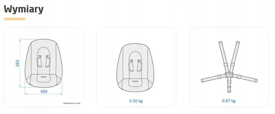 Maxi Cosi Nesta Newborn Kit Sky Pilkas įdėklas
