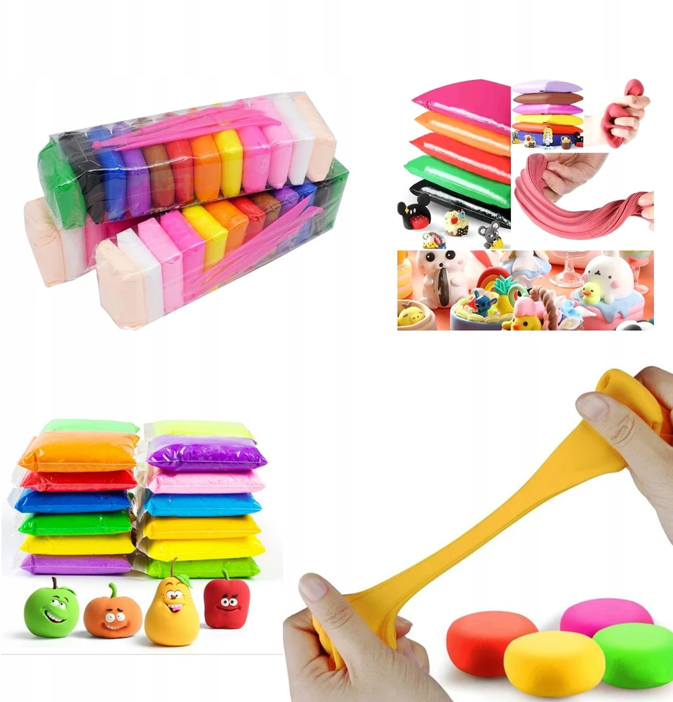 Maxsell 12 vnt plastikinis DOYCLAY sensorinis spalvingas kūrybinis porolonas
