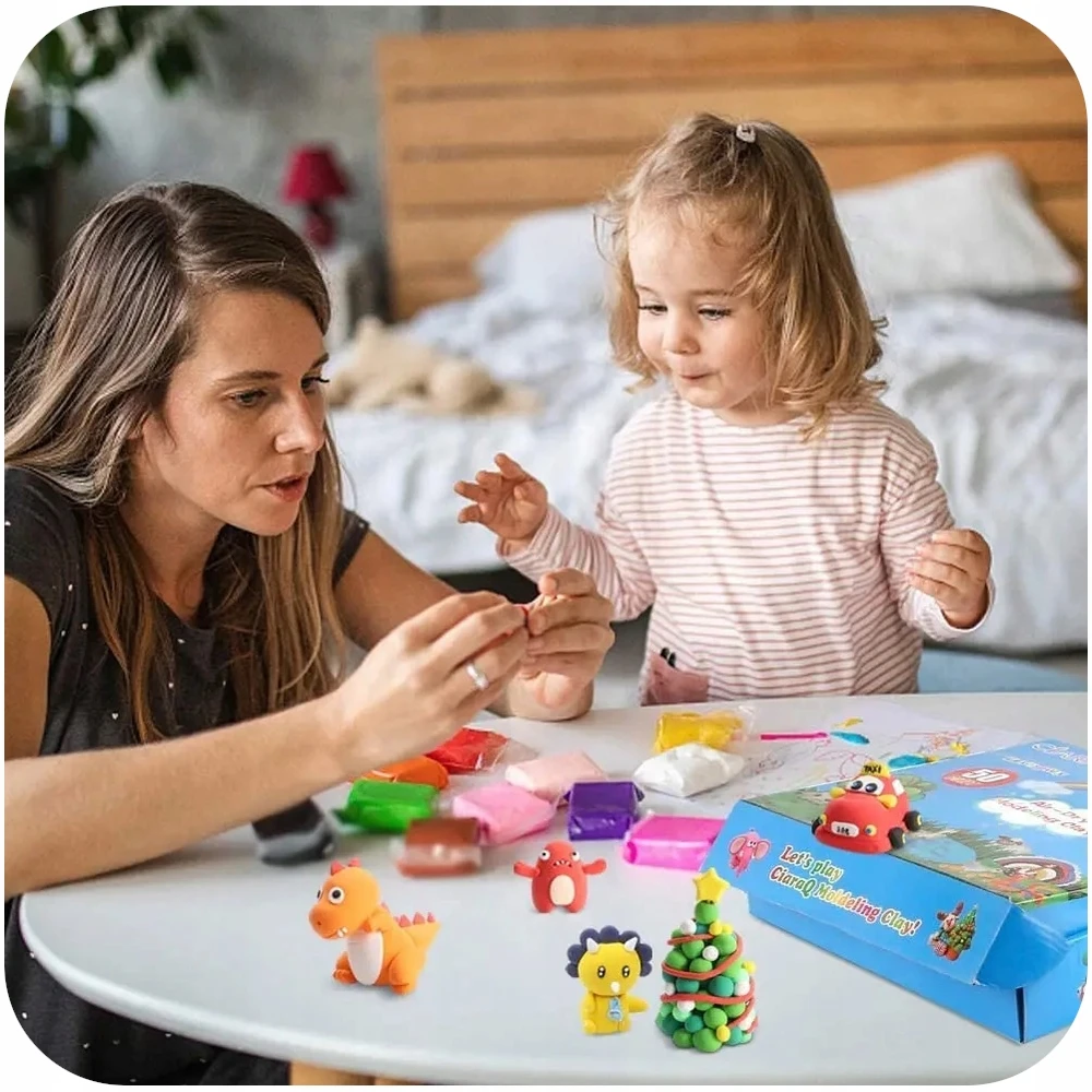 Maxsell 12Vnt. MAGICAL PLASTICINE SENSO PUTO POLIMERINIS MOLIS VAIKAMS