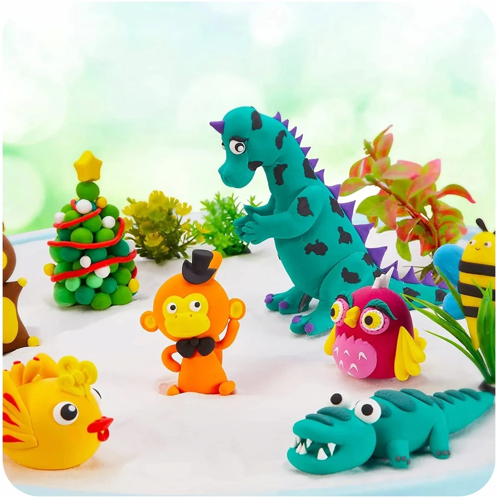 Maxsell 12Vnt. MAGICAL PLASTICINE SENSO PUTO POLIMERINIS MOLIS VAIKAMS