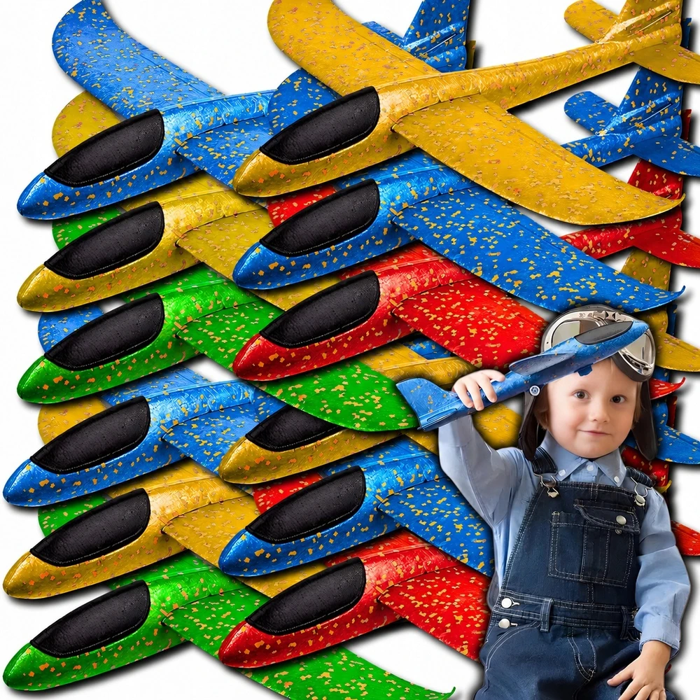 Maxsell 12X STYROPUTOLO LĖKTUVO SKLYDYMO DART STYROFOAM Lėktuvas VAIKAMS