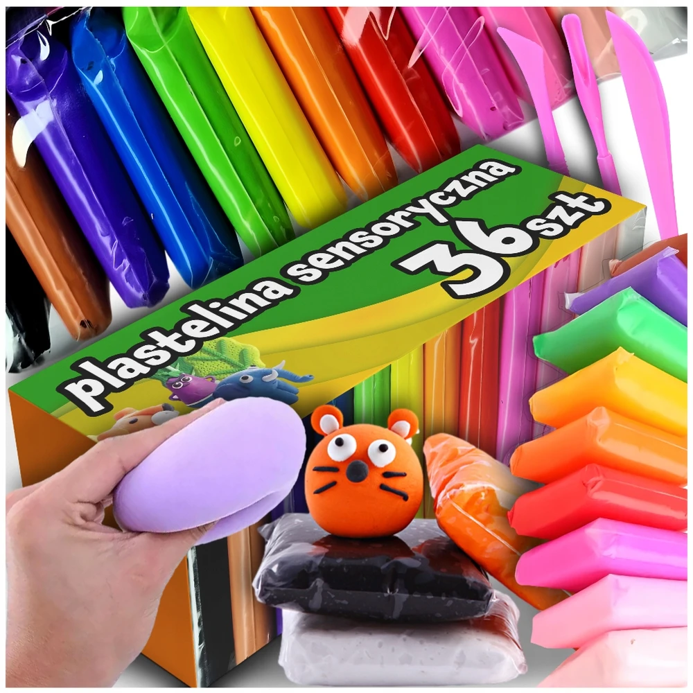 Maxsell 36 Vnt. MAGICAL PLASTICINE SENSO PUTO POLIMERINIS MOLIS VAIKAMS