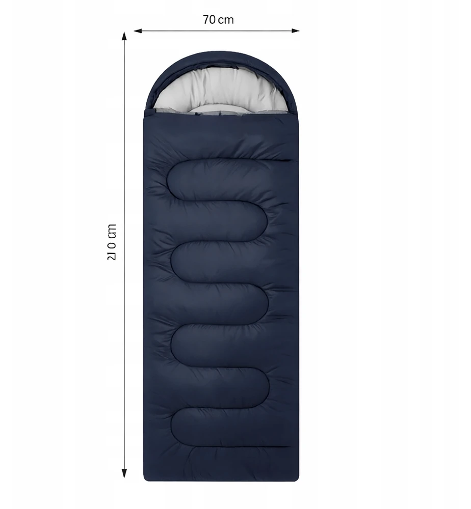 Maxsell Turistinis miegmaišis Antklodė Light 210x70 cm Pūkinė mumija Įvairių spalvų