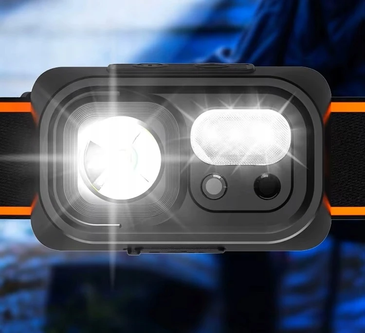 Maxtech Galingas LED priekinis žibintas, Atsparus vandeniui, 220 lm Kaktai, galvai, USB, Pro lempa