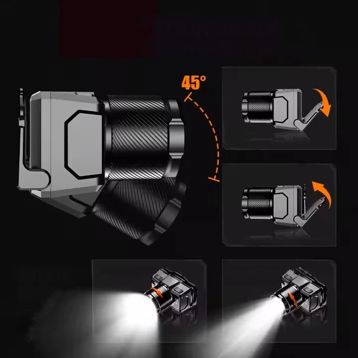 Maxtech Vandeniui atsparus LED priekinis žibintas Priekinis žibintas 700 lm diapazonas 210 m USB-C