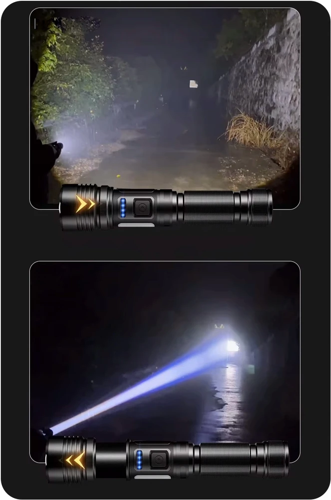Maxvision GALINGAS POLICIJOS ILMO ATSTOVIMO LED BIRŠINYS 1700m. USB-C MAITINIMO BANKAS 35W+COB