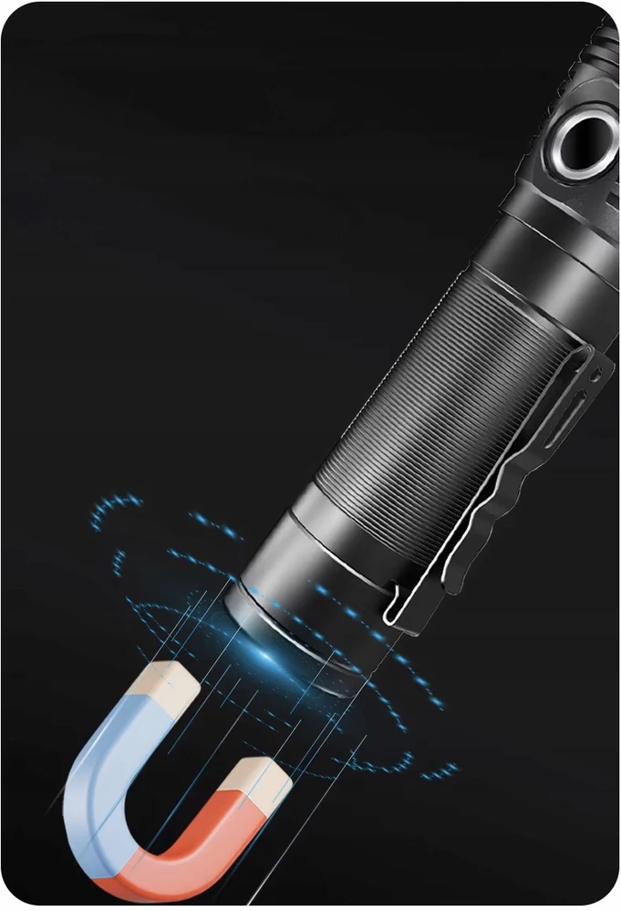 Maxvision PREMIUM! LABAI GALINGAS KOMPAKTINIS LED BLYKŠČIUS Z15 1400lm USB-C 4800 mAh