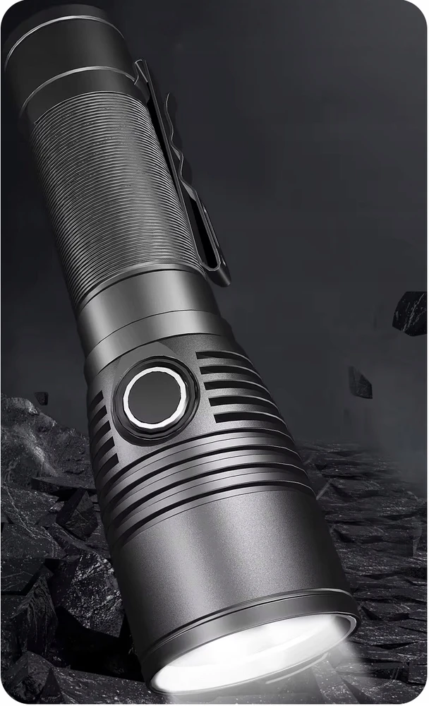Maxvision PREMIUM! LABAI GALINGAS KOMPAKTINIS LED BLYKŠČIUS Z15 1400lm USB-C 4800 mAh