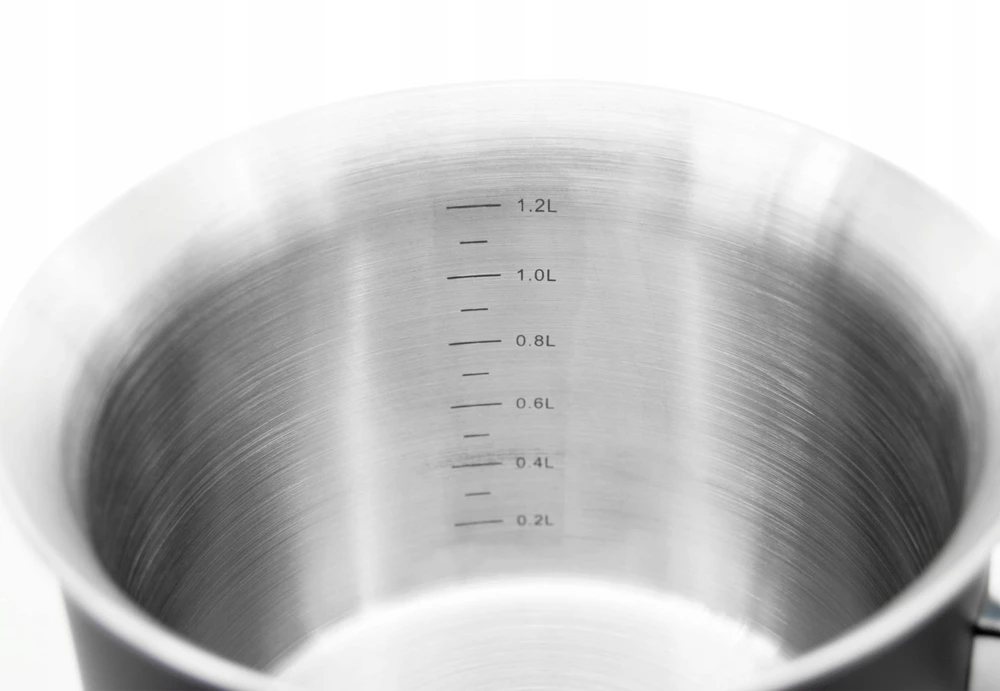 Mayerhoff PIENO PUODAS 1,5L PIENUI SU ŠILPUKUMU IR TALPĖLĖS RANKENE